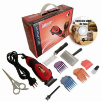 Kit Maquina Tosa Pet Clipper Tosadeira Cachorro Cães Gato Profissional 110V 220V