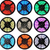 Fita LED RGB 3528 Rolo 5 Metros Controle Remoto