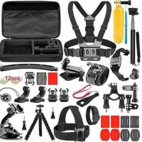 Kit Acessórios Gopro Tomate 53 Itens Go Pro Hero 6 5 4 3 Completo