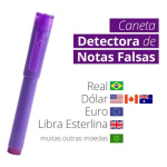 Caneta Testa Dinheiro Tomamet Testadora Euro Pen Money Test