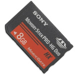Cartão de Memória Stick Pro HG Duo HX Sony 8Gb