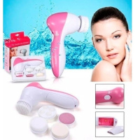 Escova Limpeza Facial Esfoliação Massagem Rosto Reduz Rugas 5 Acessórios