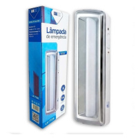Luminária Lâmpada Emergência Luatek LK-7106 Bivolt 6500k